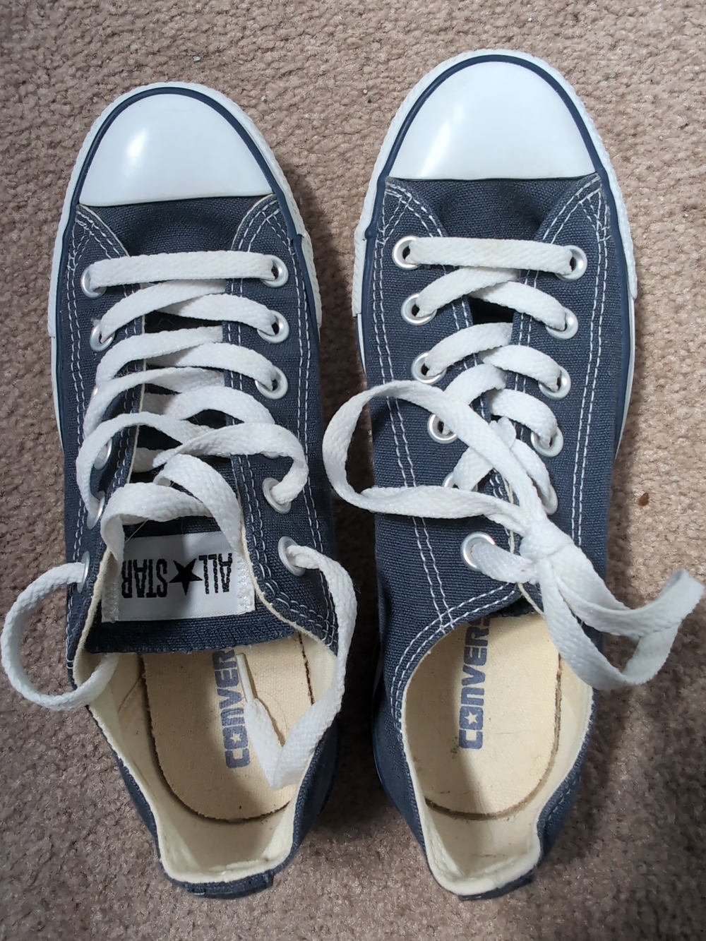 Converse Unisex Low-top Sneakers, Navy and White